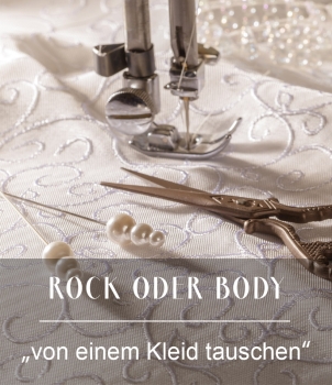 Oberkörper / Rock vom Kleid austauschen