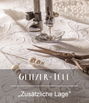 Zusätzliche Lage Glitzer-Tüll