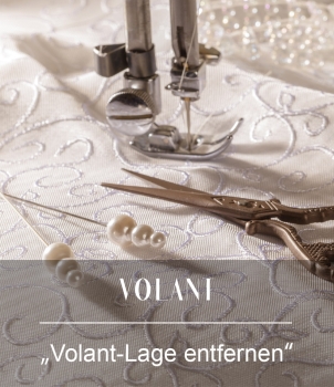 Volant-Lage entfernen