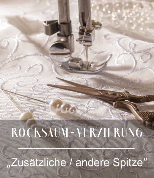 Zusätzliche / andere  Spitze im Rocksaum